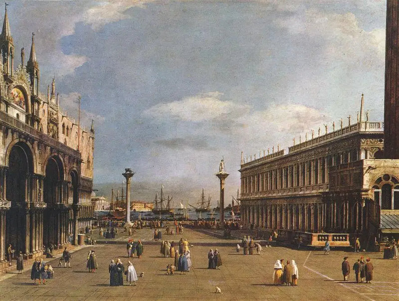 Venice: La Piazzeta and the San Marco Library - Canaletto