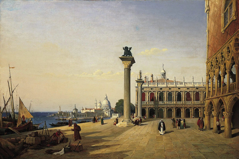 Venice, the Piazzetta - Jean-Baptiste Camille Corot