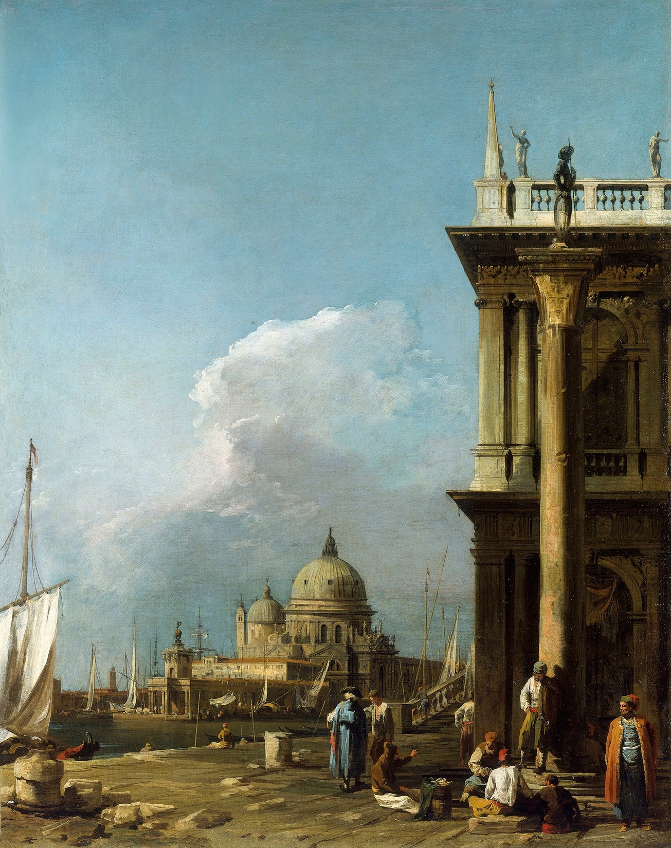 Venice: La Piazzetta towards Santa Maria della Salute - Canaletto