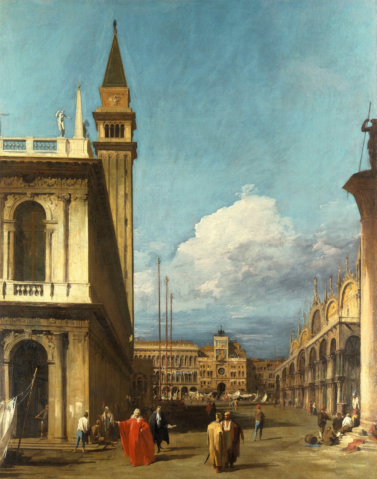 Venice: La Piazzetta towards the Torre dell'Orologio - Canaletto