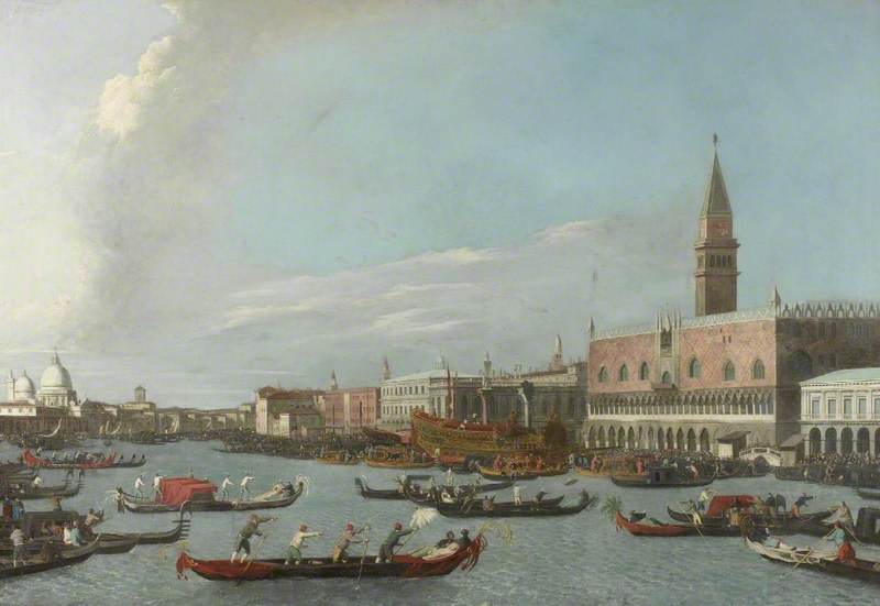 Venice, the Bucintoro returns to the Molo on Ascension Day - Canaletto