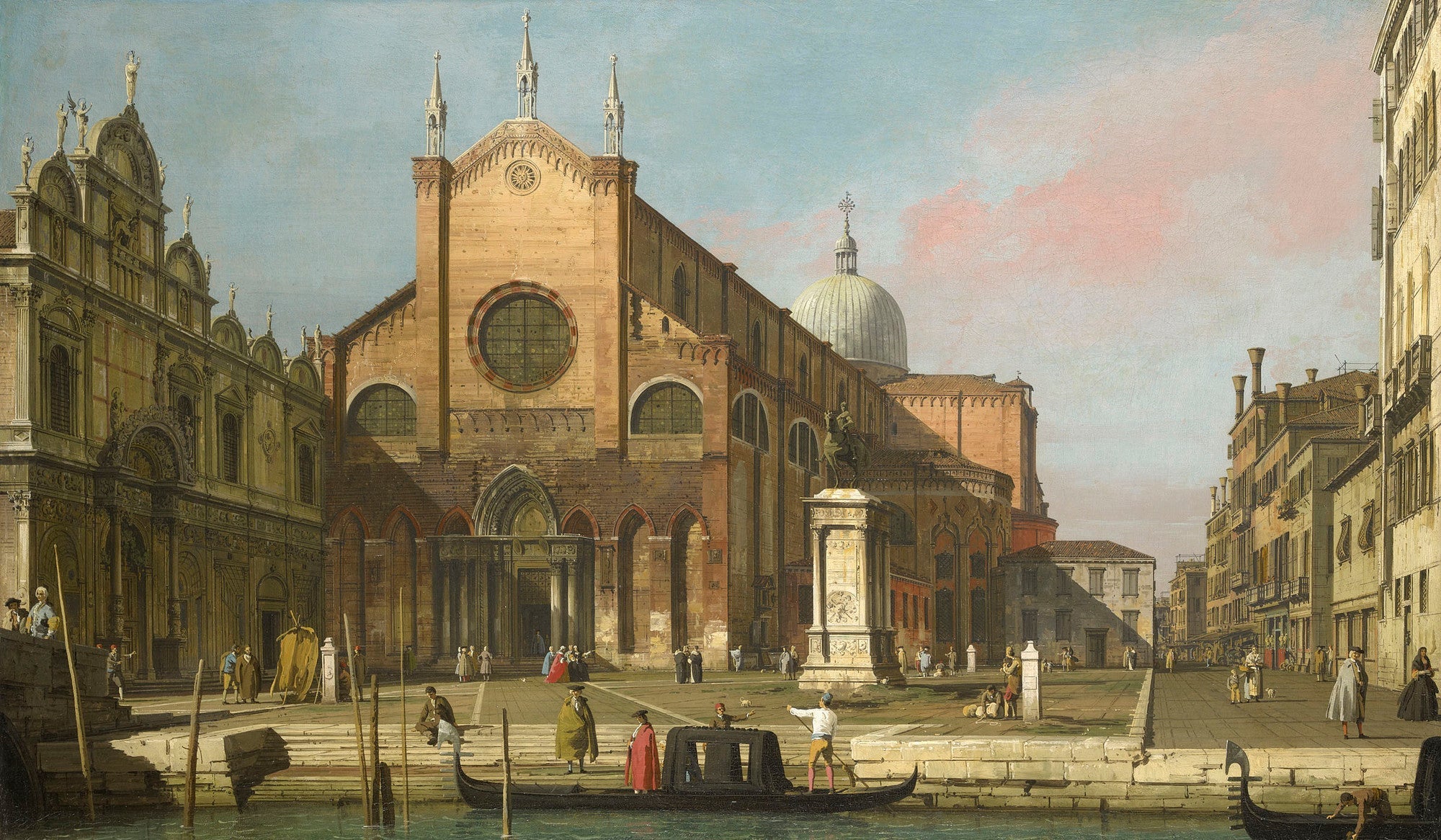 Venice: the campo SS. Giovanni et Paolo - Canaletto