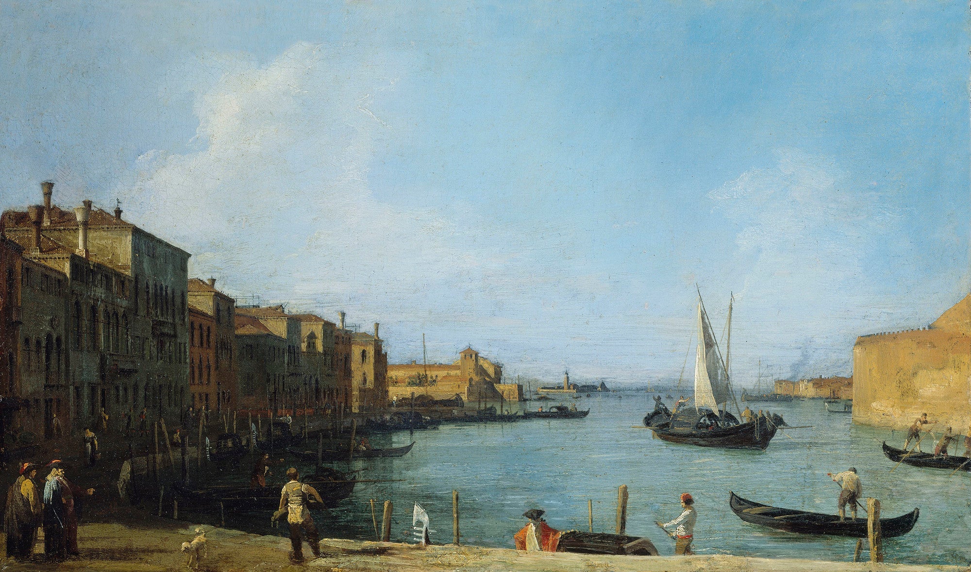 Venice: Santa Chiara Canal towards the lagoon - Canaletto