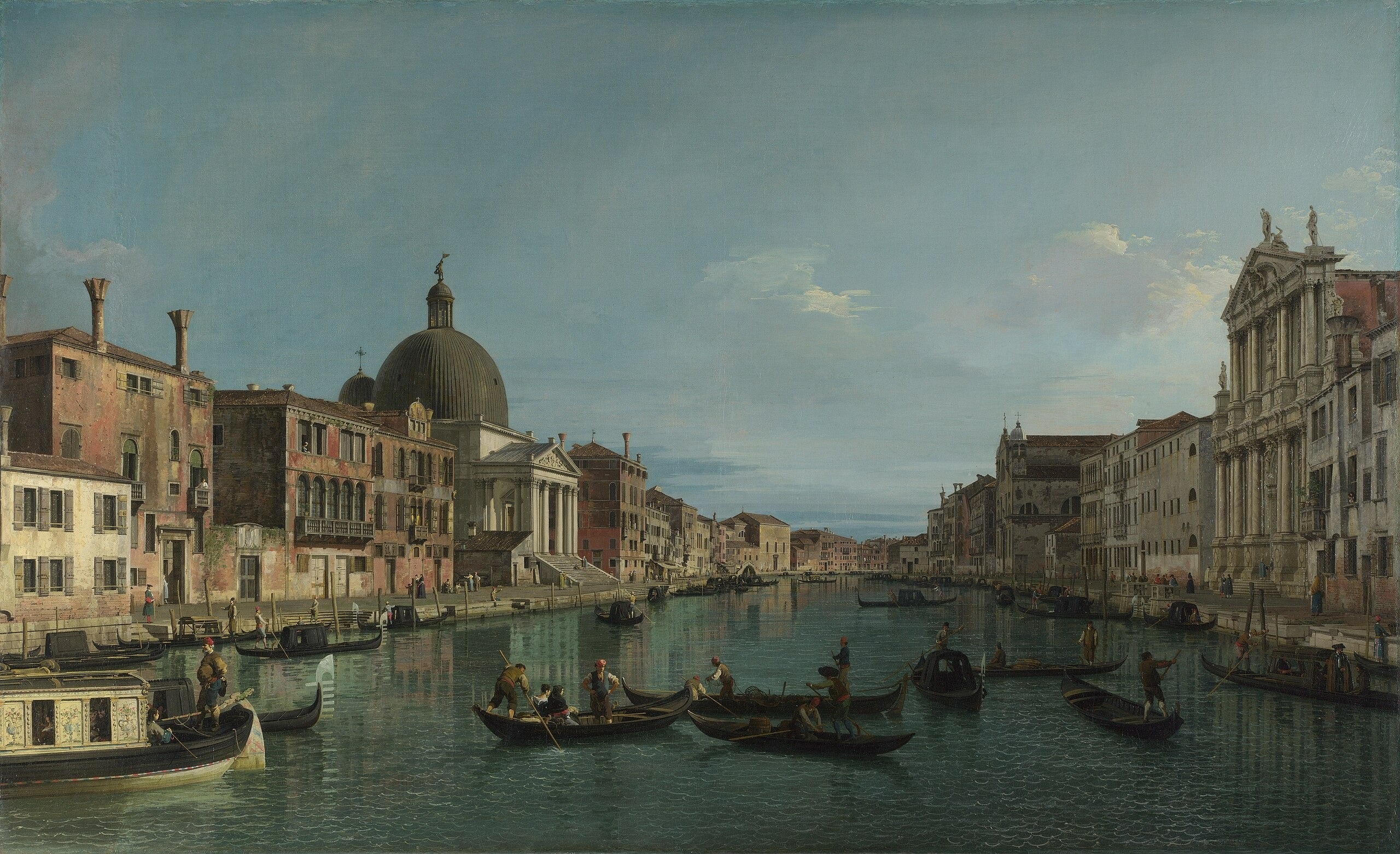 Venice: the Grand Canal with San Simeone Piccolo - Canaletto