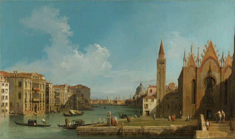 Venice: The Grand Canal of Santa Maria della Carità at the Basin of San Marco - Canaletto