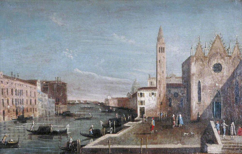 Venice: the Grand Canal southward from Santa Maria della Carità towards the Bacino di San Marco - Francesco Guardi