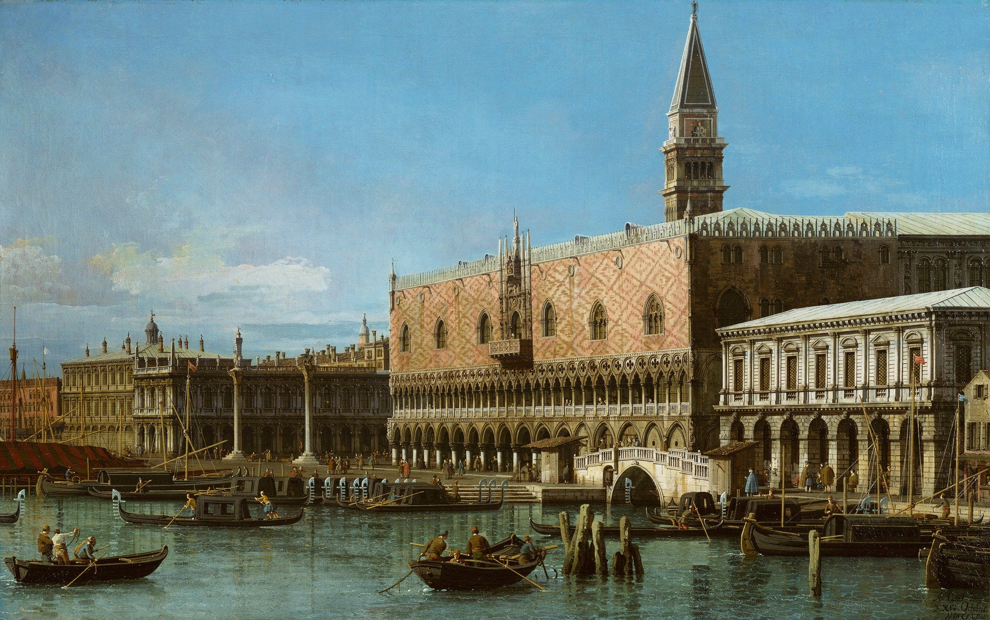 Venice: the Mole with prisons and the Doge's Palace - Canaletto