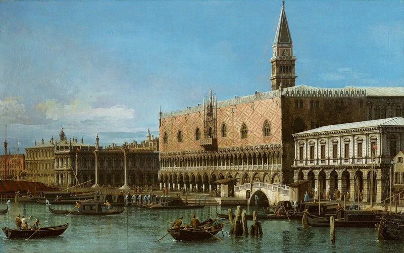 Venice: the Mole with prisons and the Doge's Palace - Canaletto