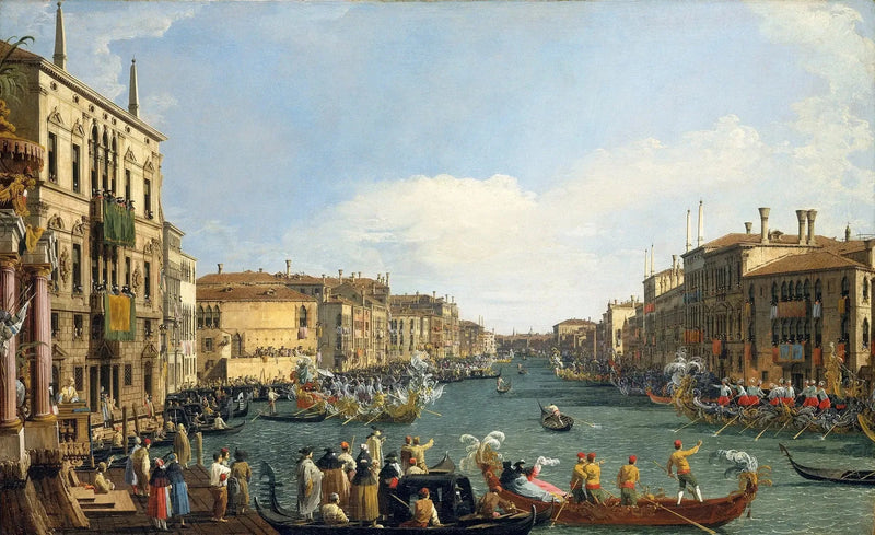 Venice: Regatta on the Grand Canal - Canaletto