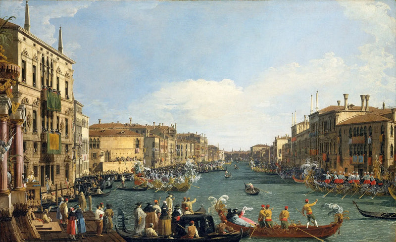 Venice: Regatta on the Grand Canal - Canaletto