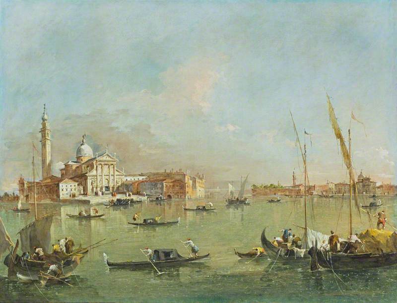 Venice: San Giorgio Maggiore with Giudecca and Zitelle - Francesco Guardi