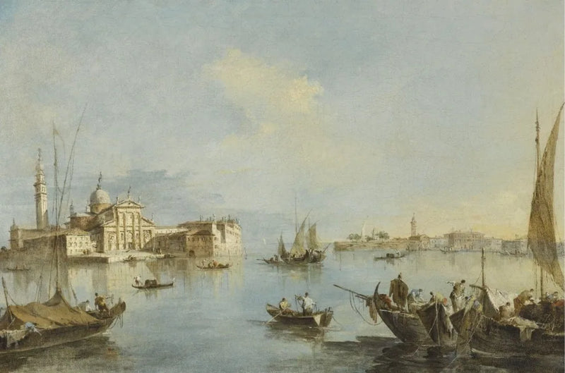 Venice, view of the Church of San Giorgio Maggiore with the end of the Giudecca - Francesco Guardi