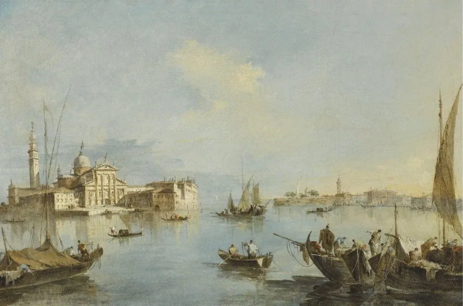 Venice, view of the Church of San Giorgio Maggiore with the end of the Giudecca - Francesco Guardi