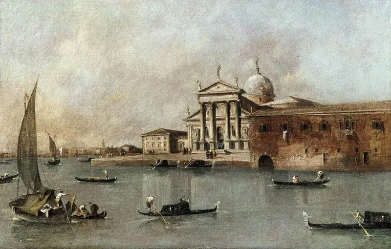 Venice: View of the Church of San Giorgio Maggiore from Giudecca - Francesco Guardi