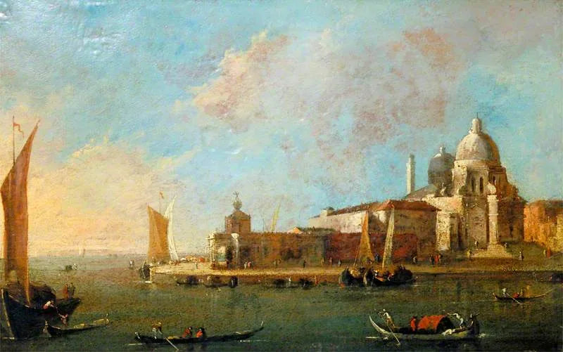 Venice: View of Santa Maria della Salute and the Dogana - Francesco Guardi