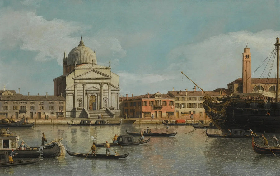 Venice, view of the Redentore and San Giacomo churches - Canaletto