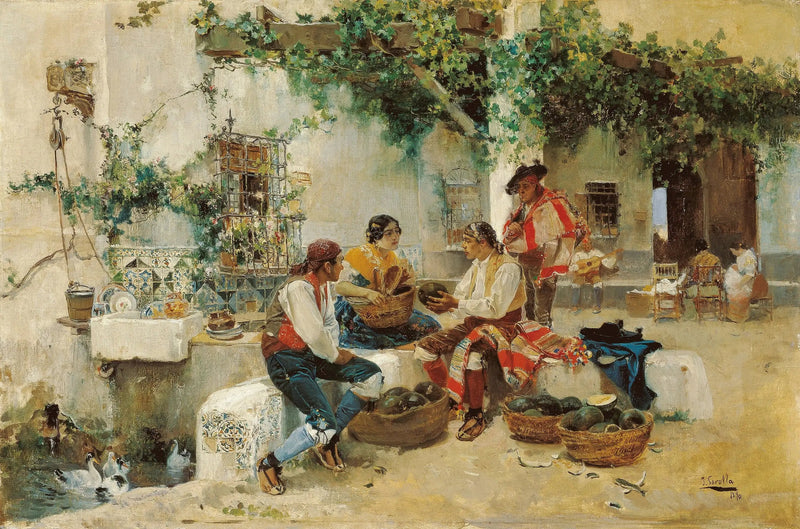 Sale of Melons - Joaquín Sorolla