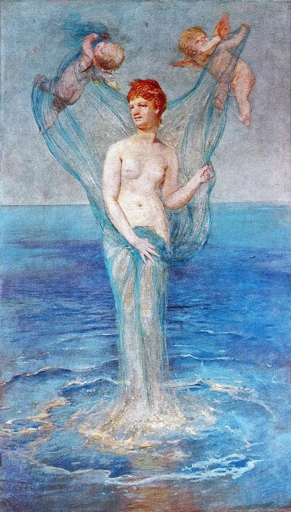 Vénus Anadyomène - Arnold Böcklin image 1 tableau peint à l’huile sur toile