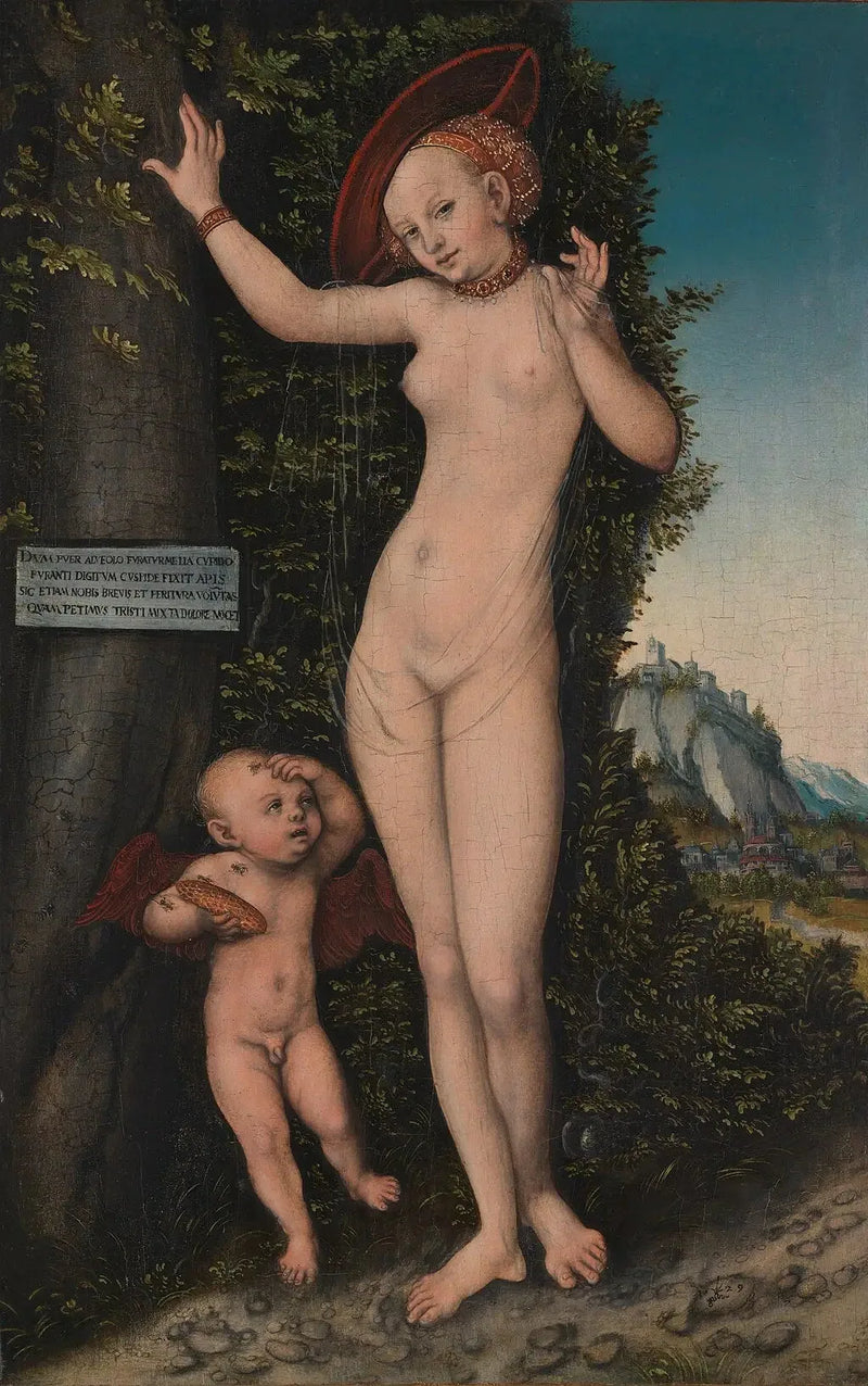 Venus with Cupid the Honey Thief - Lucas Cranach the Elder