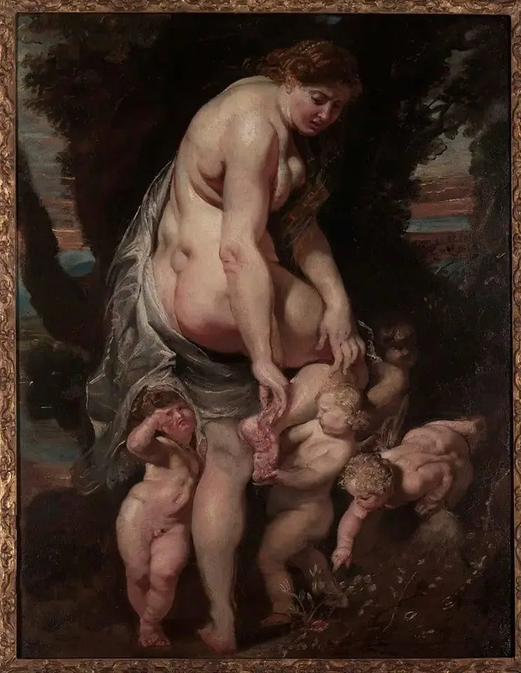 Wounded Venus by a Thorn - Peter Paul Rubens