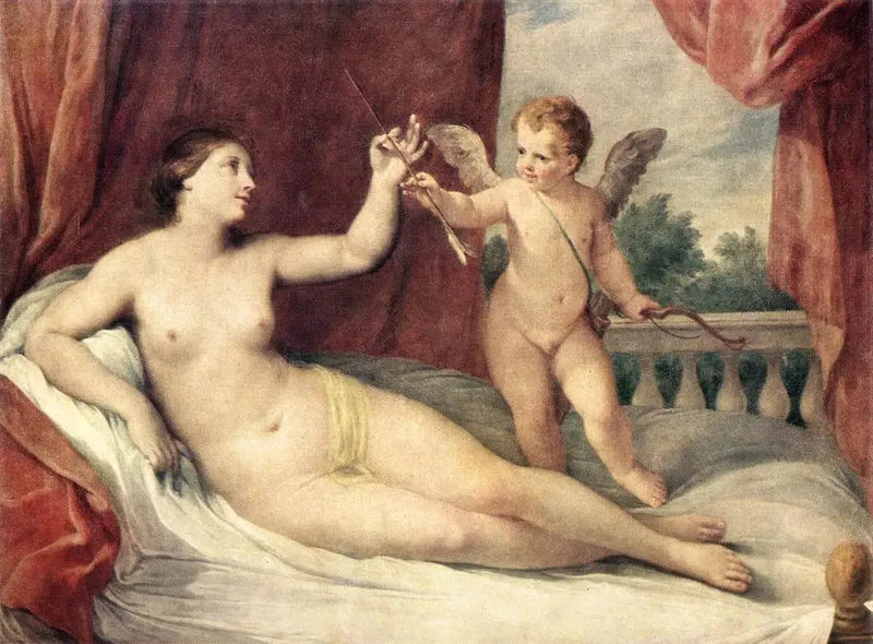 Venus Couchée avec Cupidon - Guido Reni