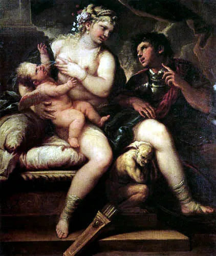 Venus, Cupid et Mars - Luca Giordano