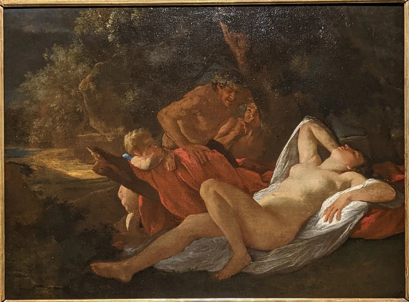 Venus Épiée par Deux Satyres - Nicolas Poussin