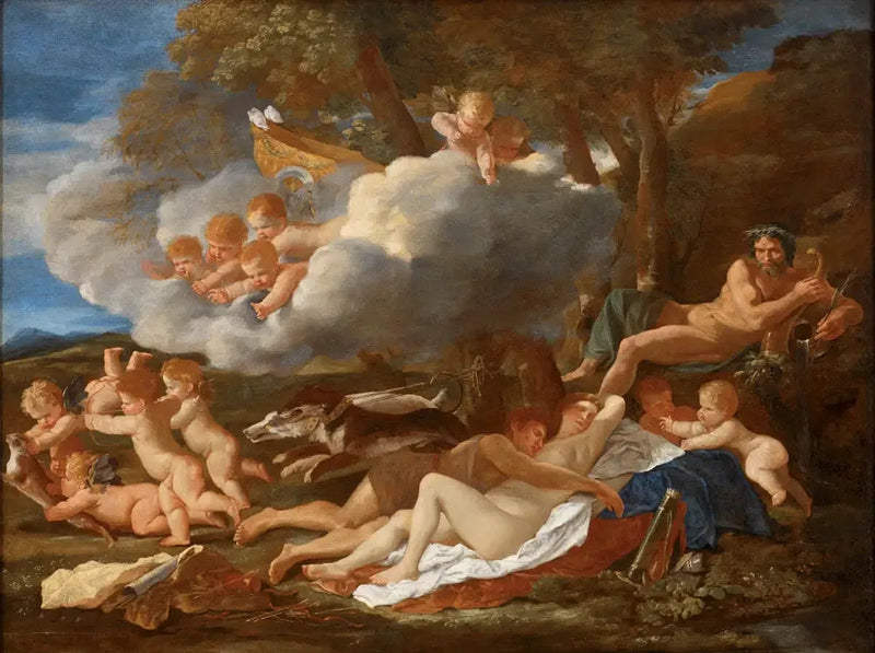 Venus and Adonis - Nicolas Poussin