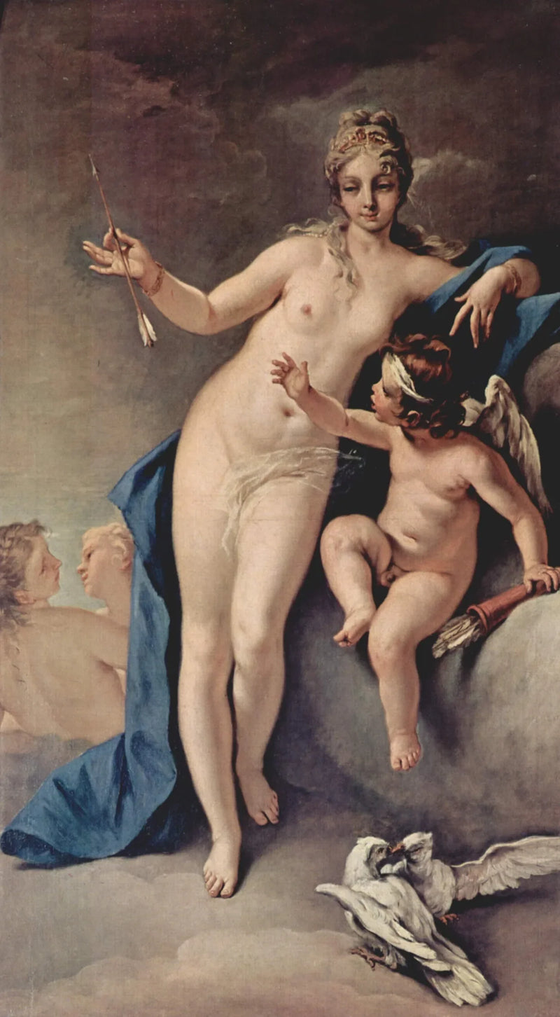Venus and Cupid - Sebastiano Ricci