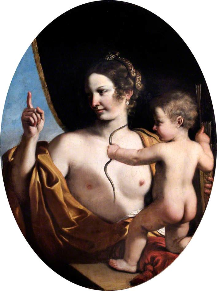 Venus and Cupid - Guercino