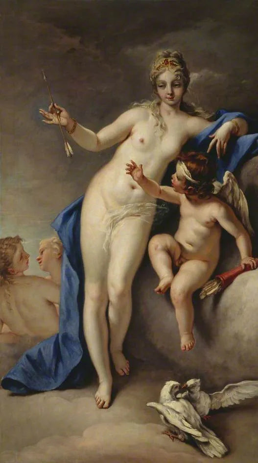 Venus and Cupid - Sebastiano Ricci
