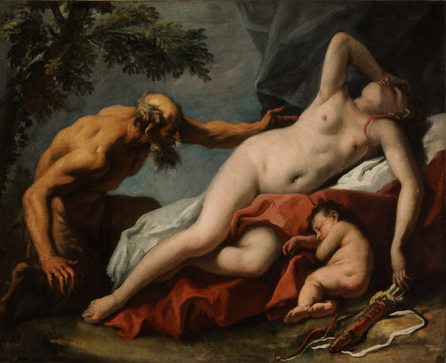 Venus and Satyr - Sebastiano Ricci