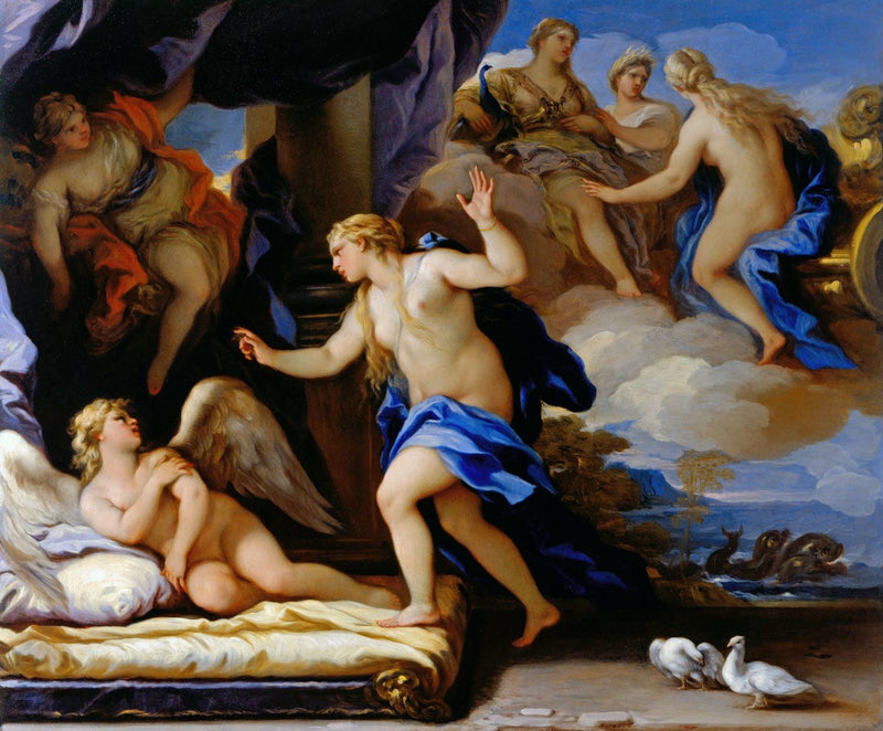 Venus Grinds Cupid - Luca Giordano
