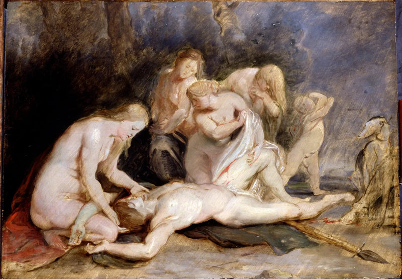Venus crying over Adonis - Peter Paul Rubens