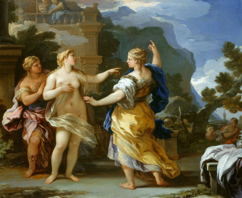 Venus Punishes Psyche with a Stain - Luca Giordano