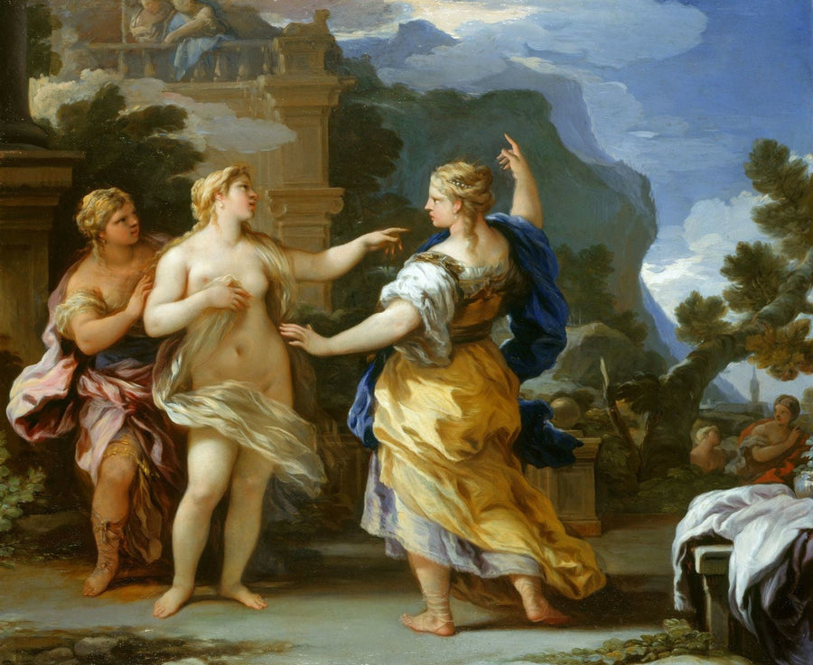 Venus Punishes Psyche with a Stain - Luca Giordano