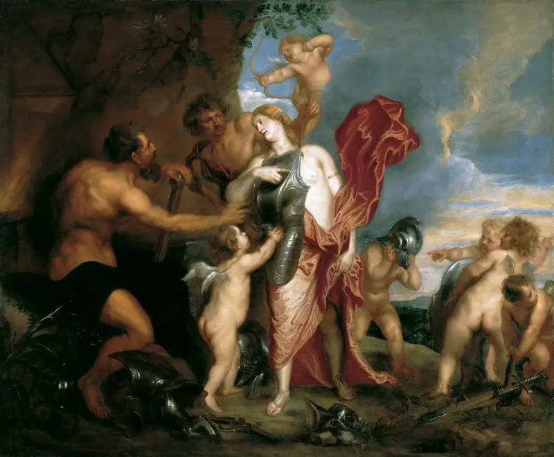 Venus recevant les armes d'Énée de Vulcain - Antoine van Dyck