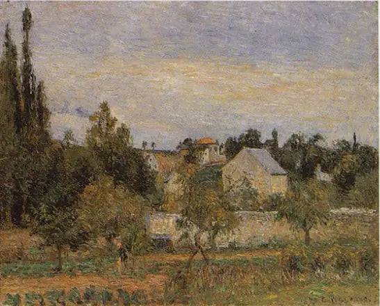 Verger à l'Hermitage, Pontoise - Camille Pissarro image 1 copie peinte à la main à l’huile