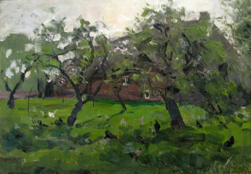 Orchard with Chickens - Piet Mondrian