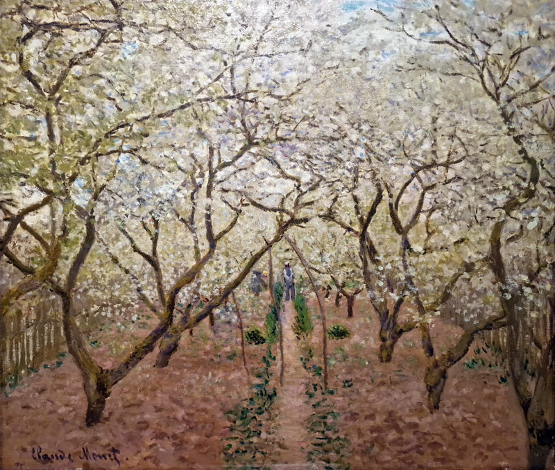 Orchard in bloom in Vétheuil W521a - Claude Monet