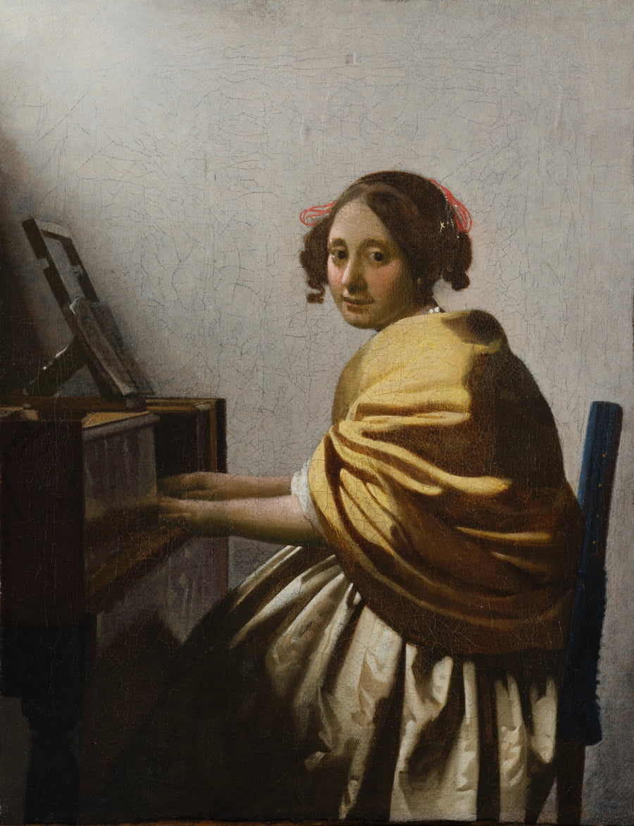 Lady Sitting at the Virginal - Johannes Vermeer