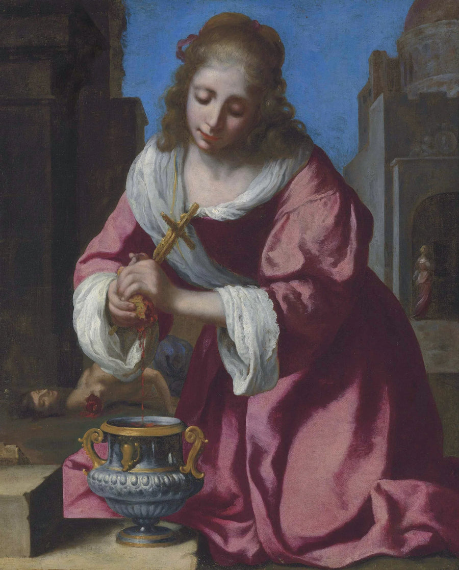 Saint Praxedes - Johannes Vermeer