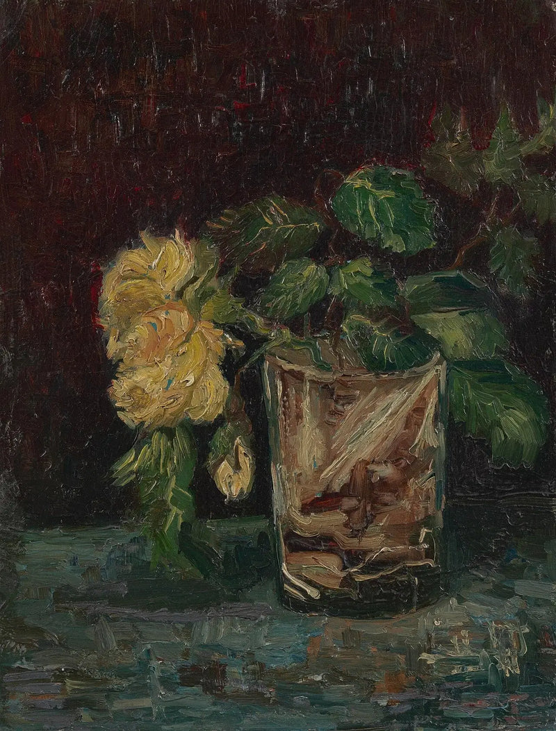 Glass with Yellow Roses - Vincent van Gogh