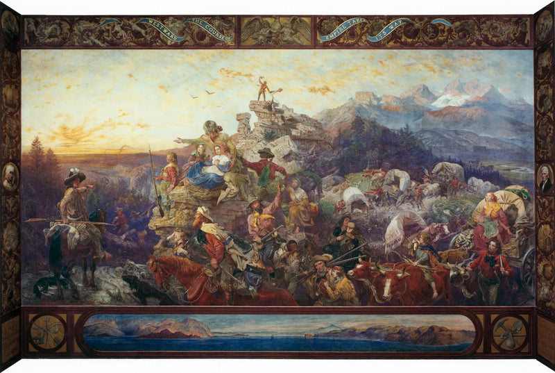 Westward, the Empire continues its journey - Emanuel Leutze
