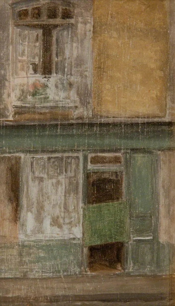 Green and Gold: A Shop in Calais - James Abbott McNeill Whistler