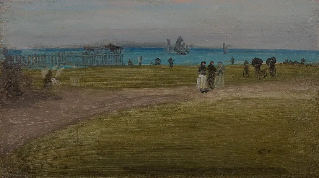 Vert et Violet : La Promenade du Soir - James Abbott McNeill Whistler image 1 copie peinte à la main à l’huile
