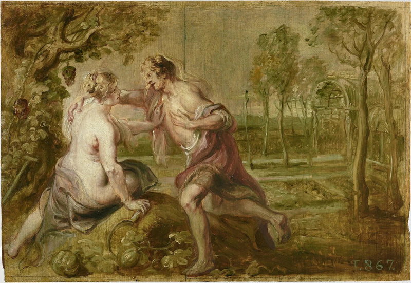 Vertumne and Pomona - Peter Paul Rubens