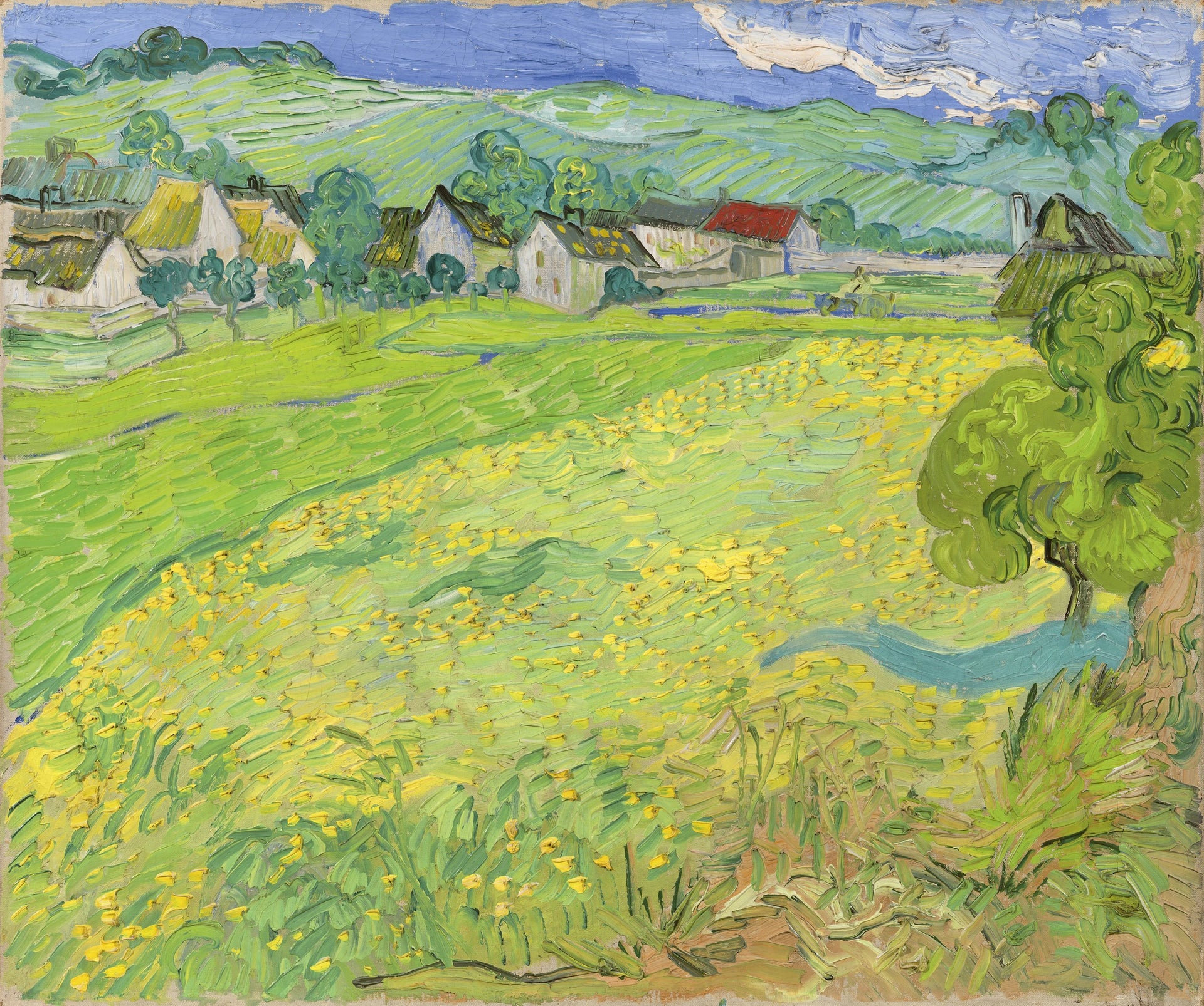 Les Vessenots à Auvers de Vincent van Gogh, musée Thyssen-Bornemisza, 1978.41