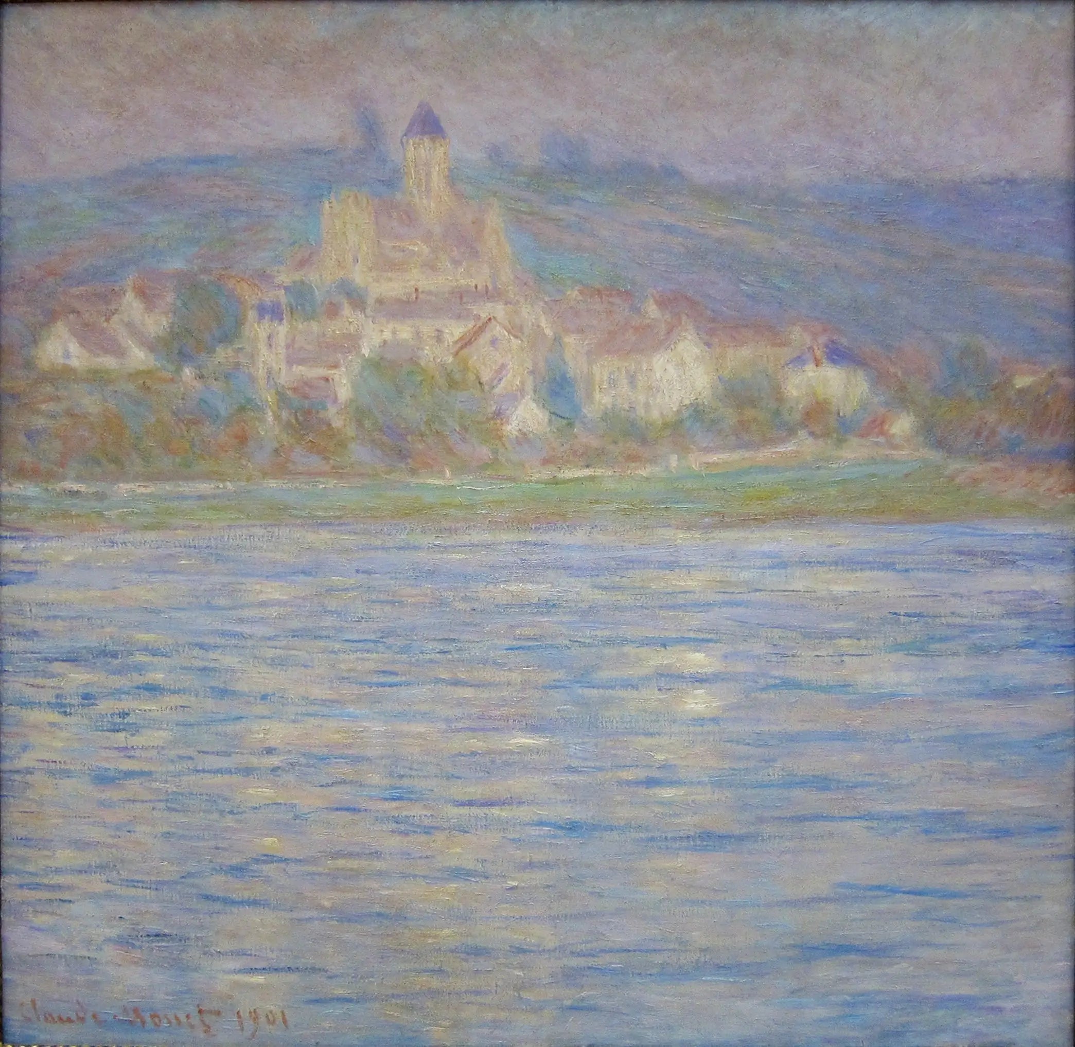 Reproduction du tableau « Vétheuil, le matin - Claude Monet » par Alpha Reproduction en peinture à l’huile