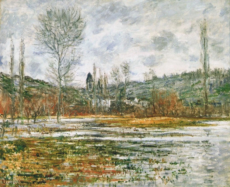 Vétheuil, flooded meadow W639 - Claude Monet